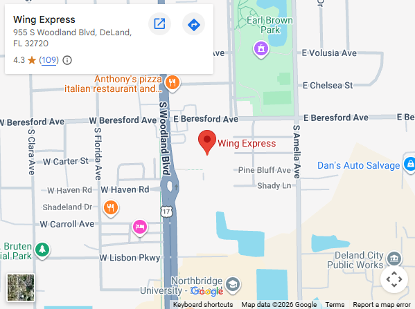 location,955 S Woodland Blvd, DeLand, FL 32720