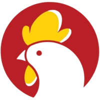 Red - circle logo with a white rooster and yellow comb at Wing Side - Cleveland, a Fast Food Restaurant in Cleveland