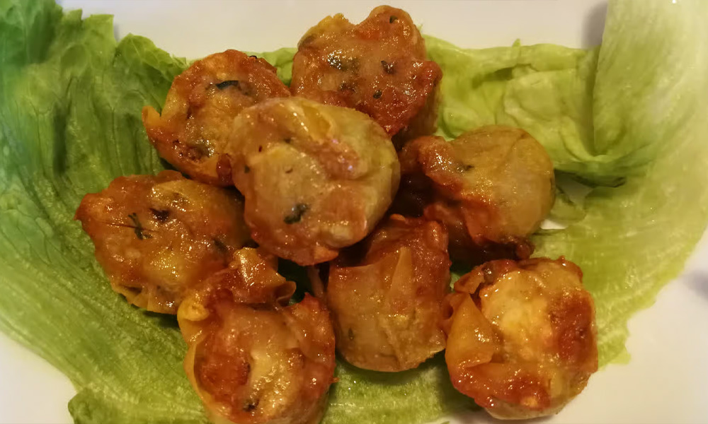 Deep Fried Seafood Siu Mai at WOK IN Asian Cuisine, Asian Restaurant in Saint John