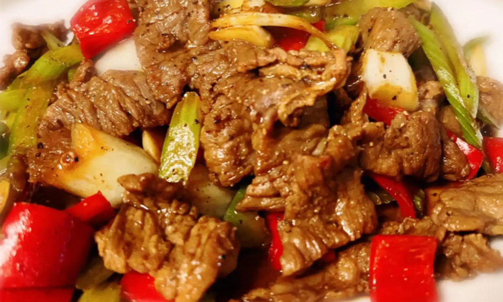 Sautéed Beef & Black Peppers at WOK IN Asian Cuisine, Asian Restaurant in Saint John