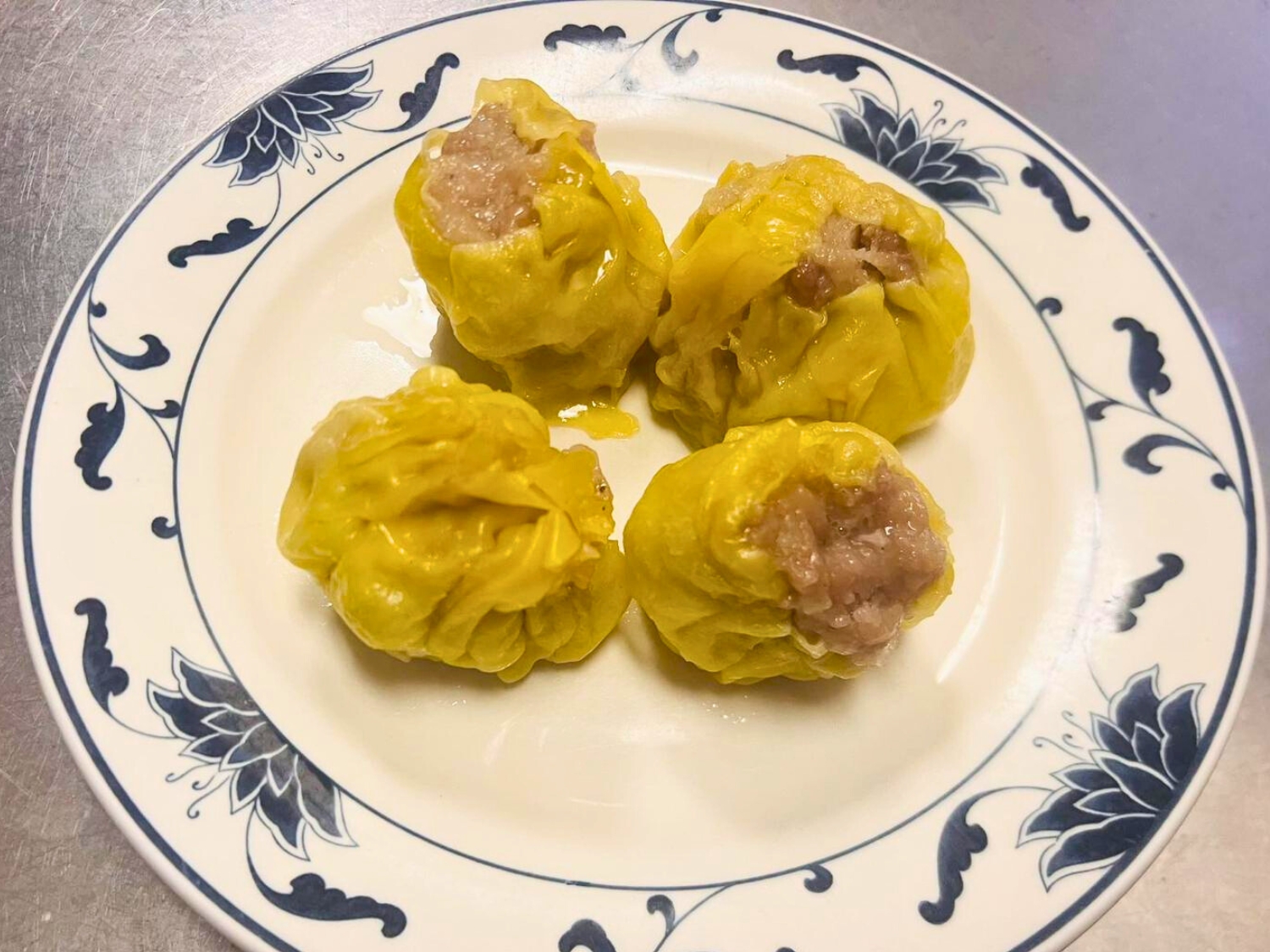 Tasty sui mai dumplings with meat filling at Wok's Cookin', a Chinese Restaurant in Castaic