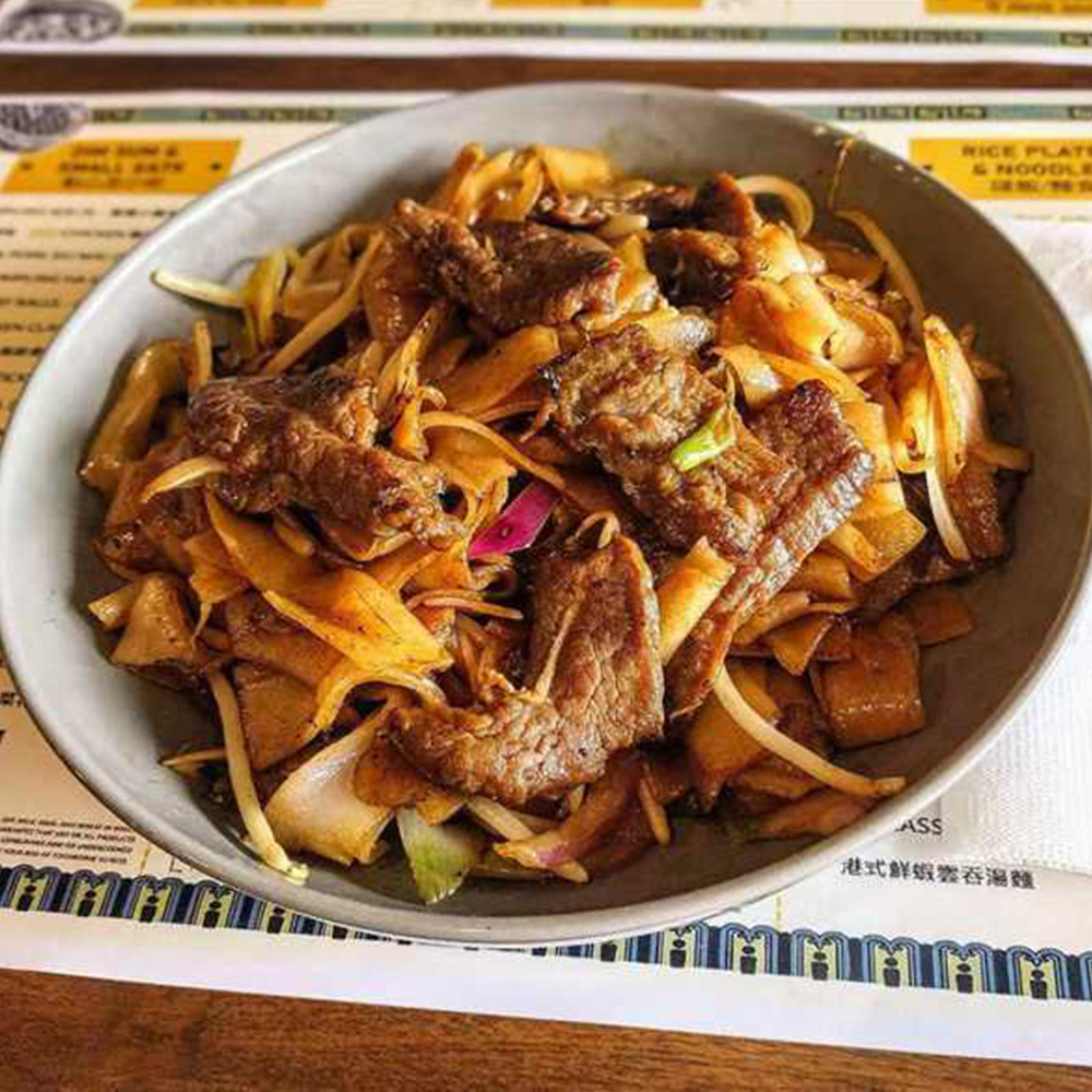 Beef Chow Fun from WOK UP, a Chinese Restaurant in San Francisco