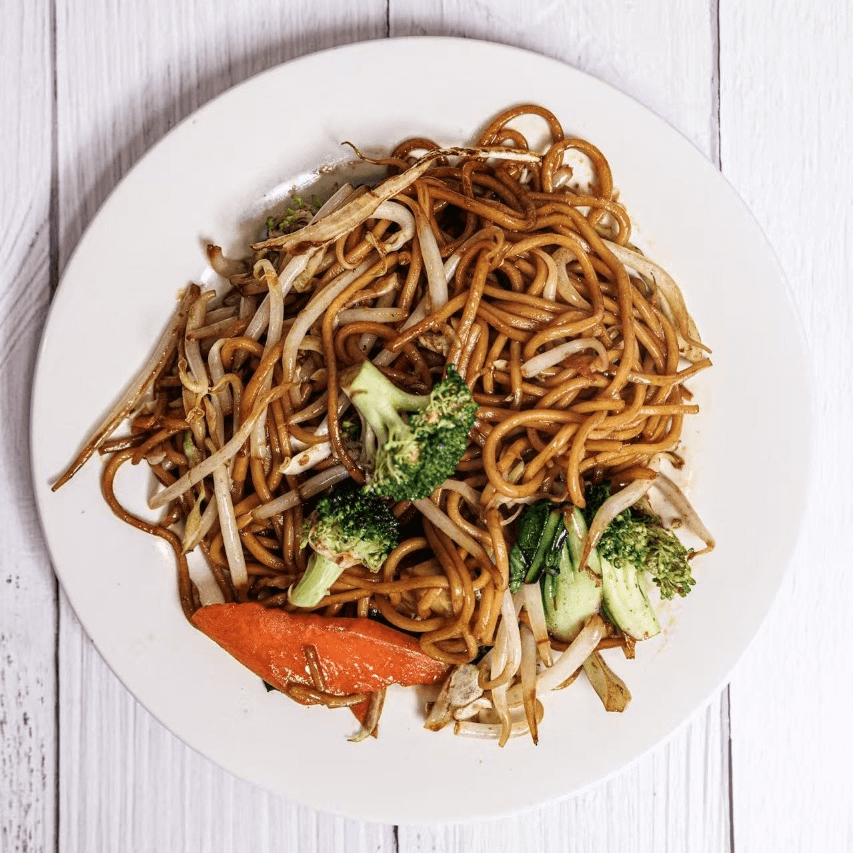 Wong’s-Kitchen-Chinese-restaurant-Vegetable-Chow-Mein-Arleta Stir - fried noodles with mixed vegetables at Wong's Kitchen, a Chinese restaurant in Arleta