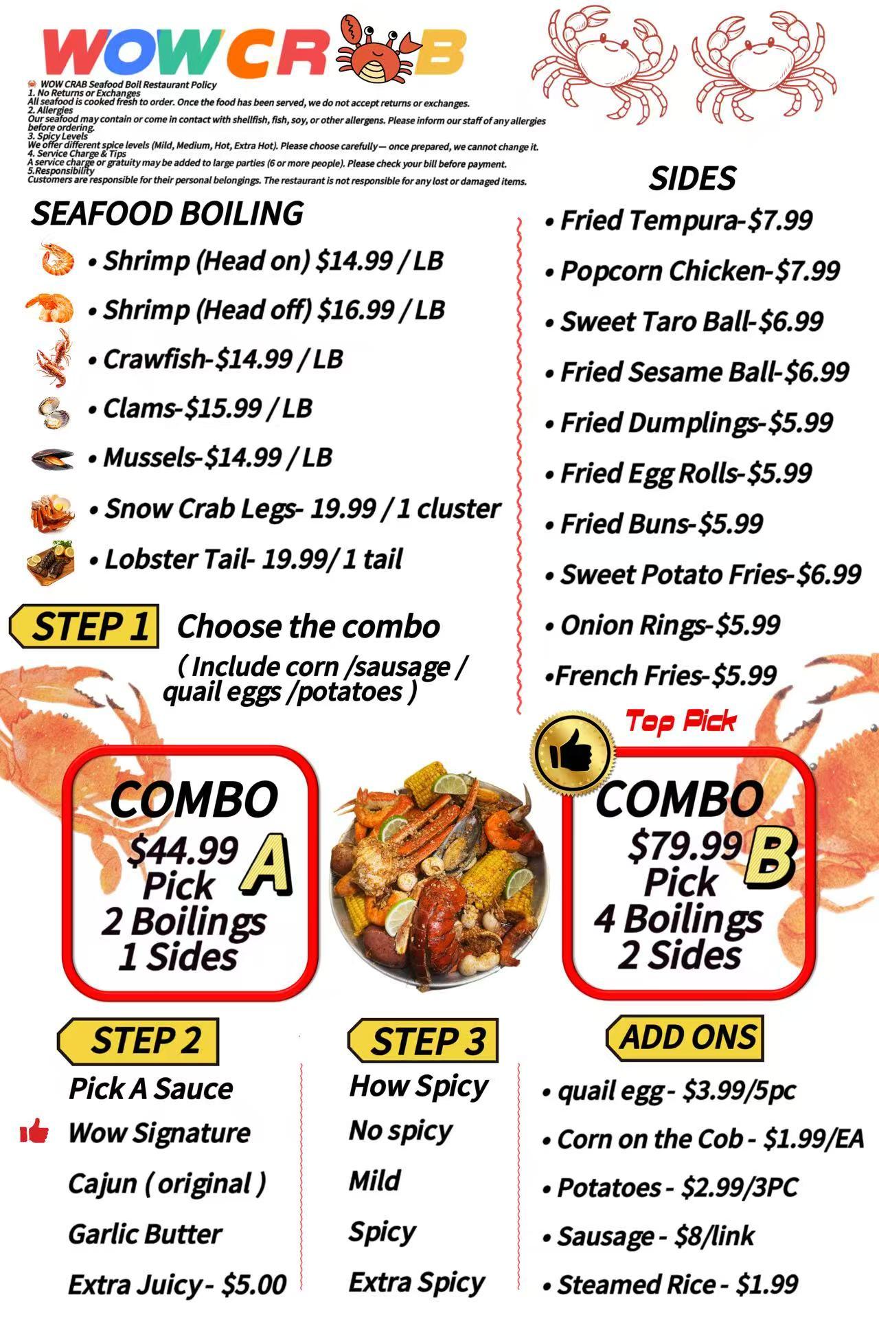 Restaurant menu 4, detailed description provided below
