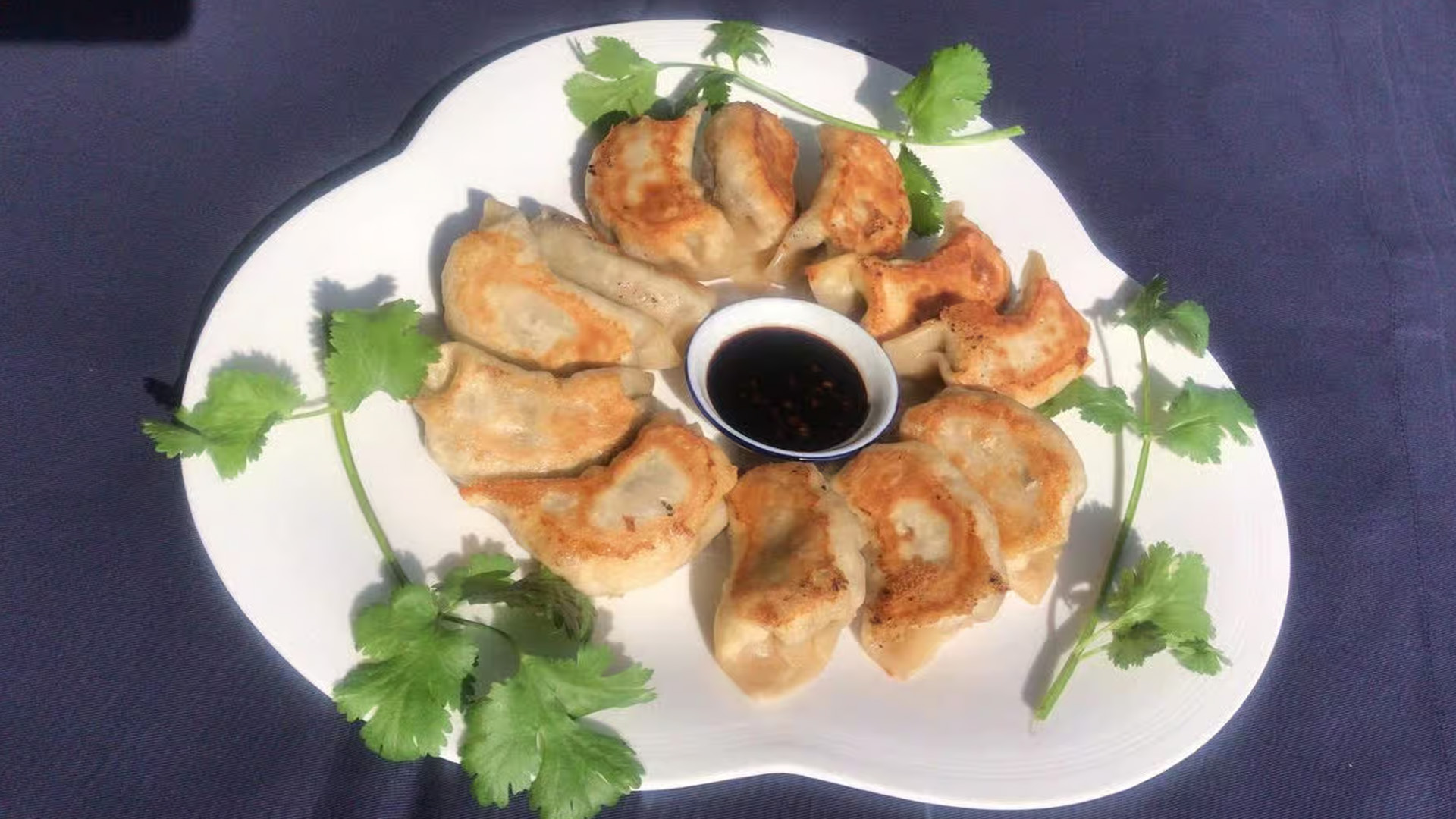 Pot stickers from Xiang Xiang Noodle, a Chinese restaurant in Alameda