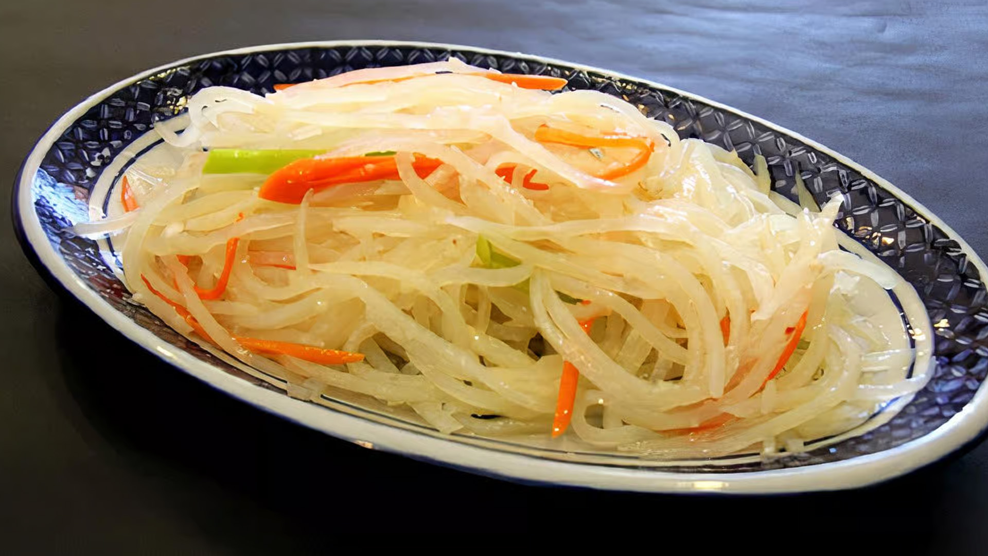 Shredded potato with hot oil sauce from Xiang Xiang Noodle, a Chinese restaurant in Alameda