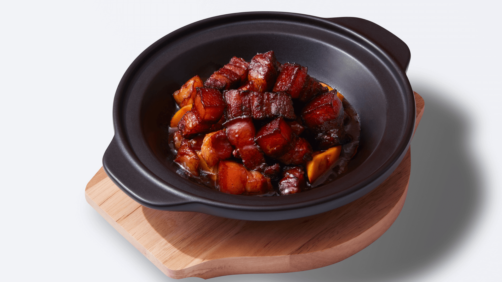 Braised pork belly with a glossy sauce at XIBEI, a Chinese Restaurant in Arcadia