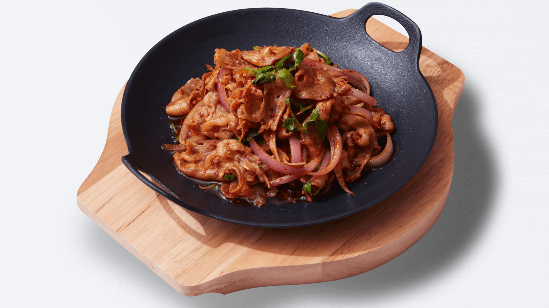Mongolian beef stir - fried with onions and cilantro at XIBEI, a Chinese Restaurant in Arcadia