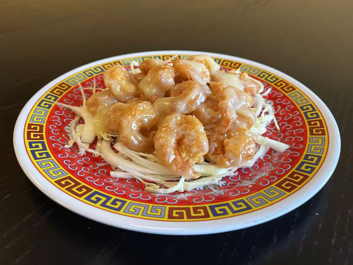 Walnut Shrimp at Xing Long Chinese Eatery，a Chinese Restaurant in Seattle