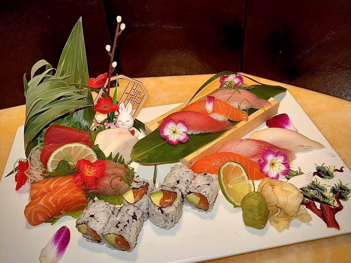 Sushi and Sashimi dinner combo at Yama Fuji Sushi, a Japanese Restaurant in Medway