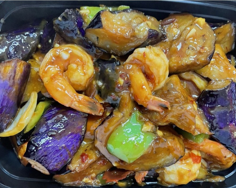 Eggplant Shrimp In Garlic Sauc at Yami Bowl, a Chinese Restaurant in San Jose