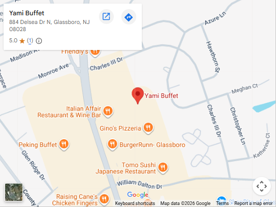 Location, 884 Delsea Dr N, Glassboro, NJ 08028 Location, 884 Delsea Dr N, Glassboro, NJ 08028