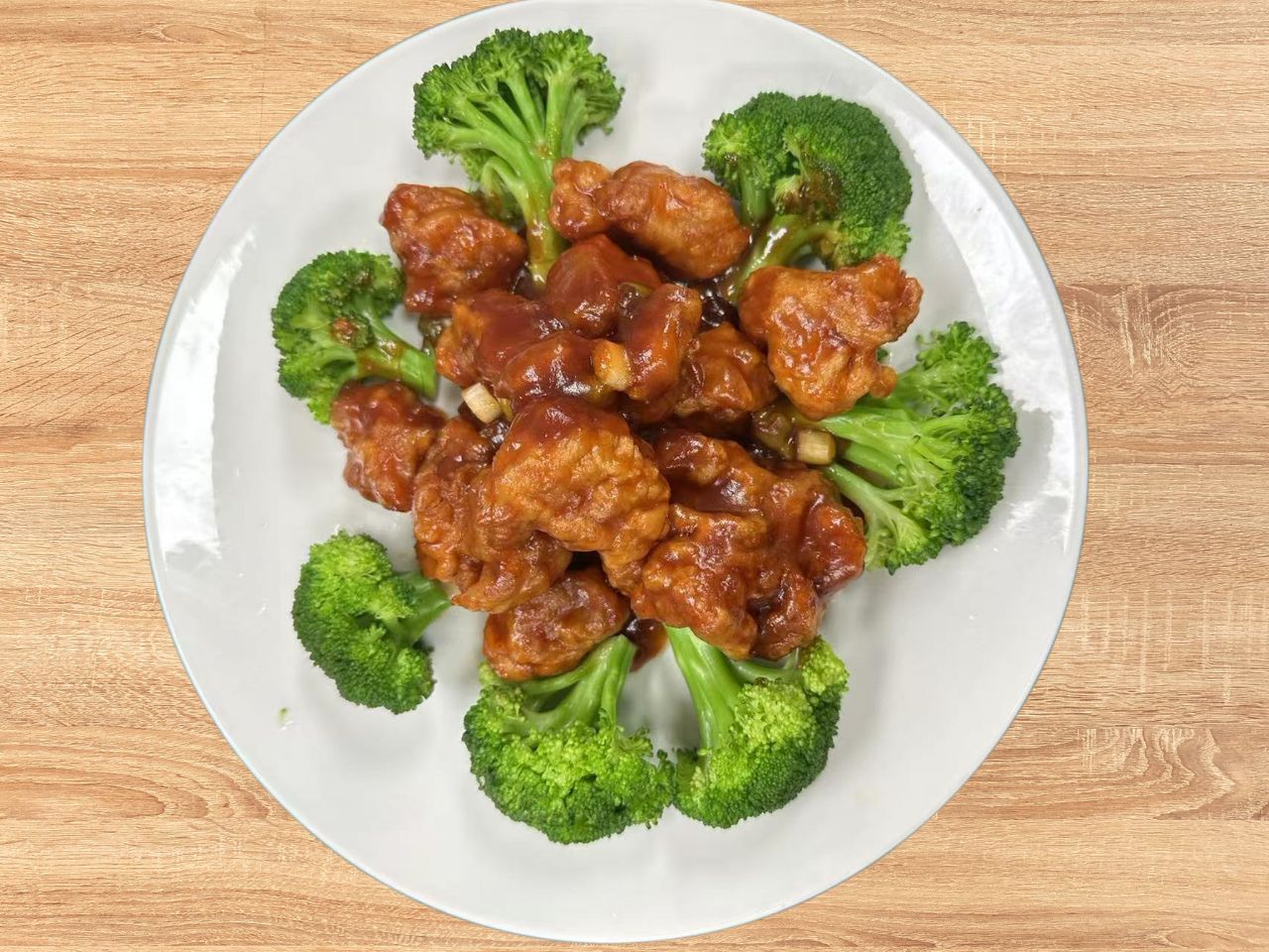 General Tso's chicken with broccoli at Yantze, a Asian Fusion Restaurant in Lansdale