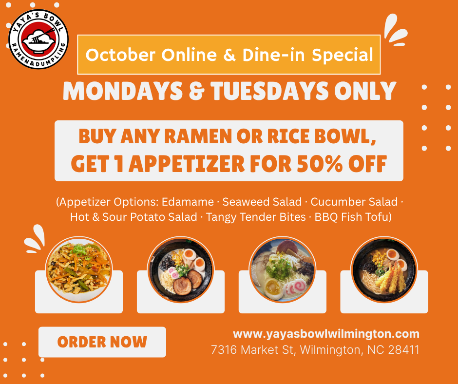 October Online & Dine-in Special