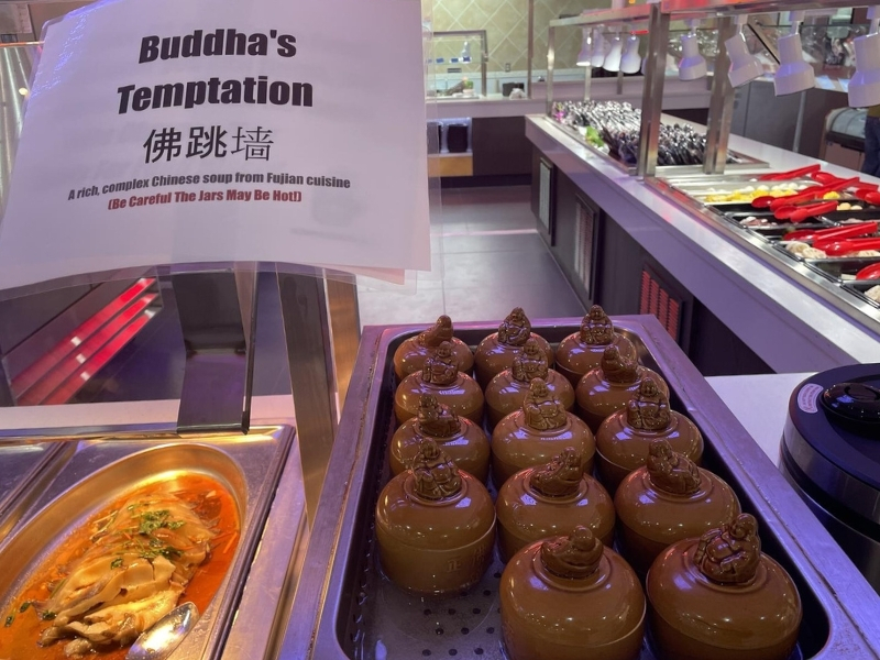 Buddha's Temptation, a rich Fujianese soup at YC Seafood Hot Pot, a Hot Pot Restaurant in Virginia Beach