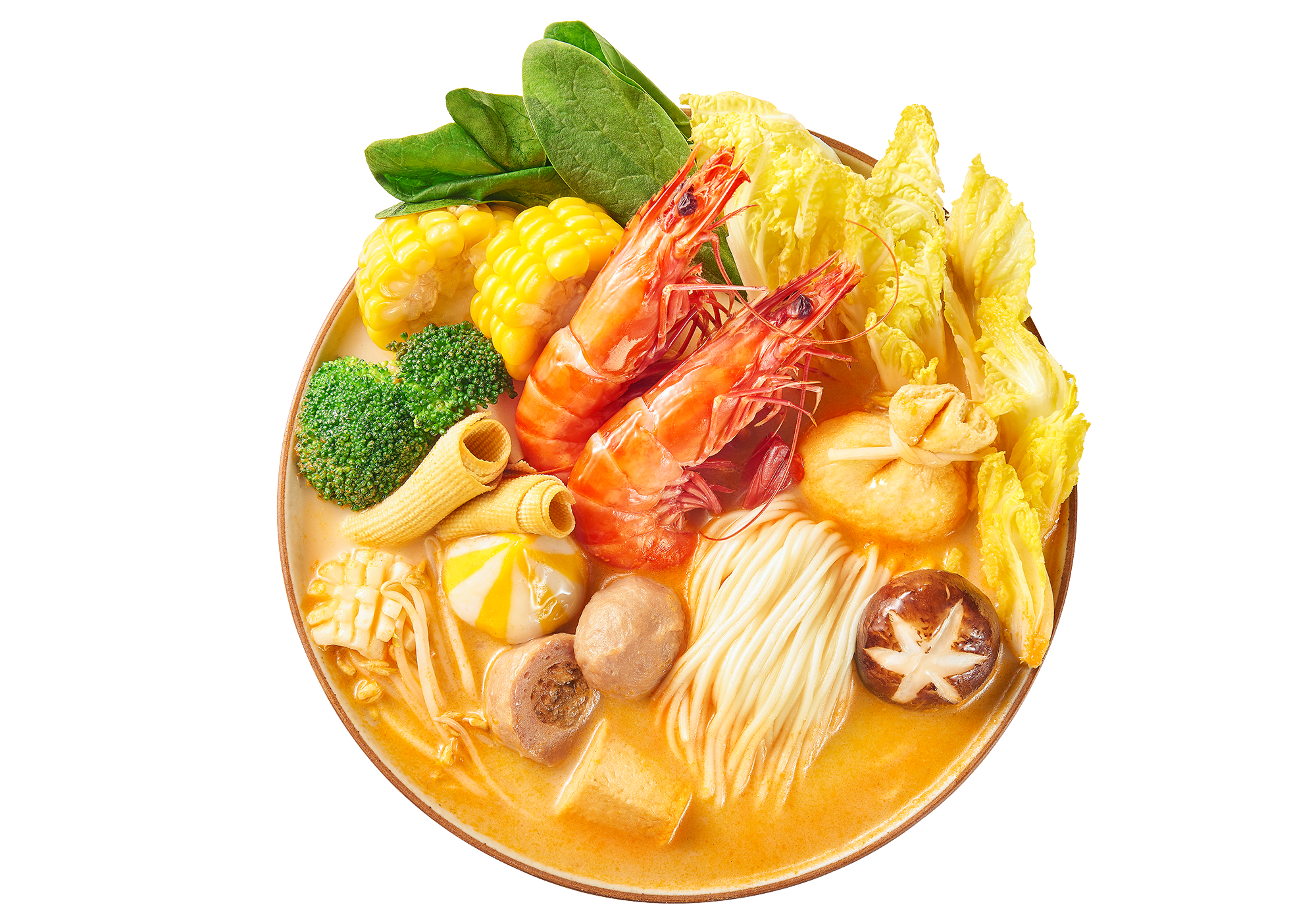 Seafood noodle bowl with fish balls at YGF Malatang, a Chinese Restaurant in Arcadia