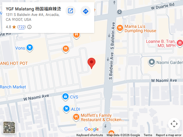 Location, 1311 S Baldwin Ave #A, Arcadia, CA 91007, United States