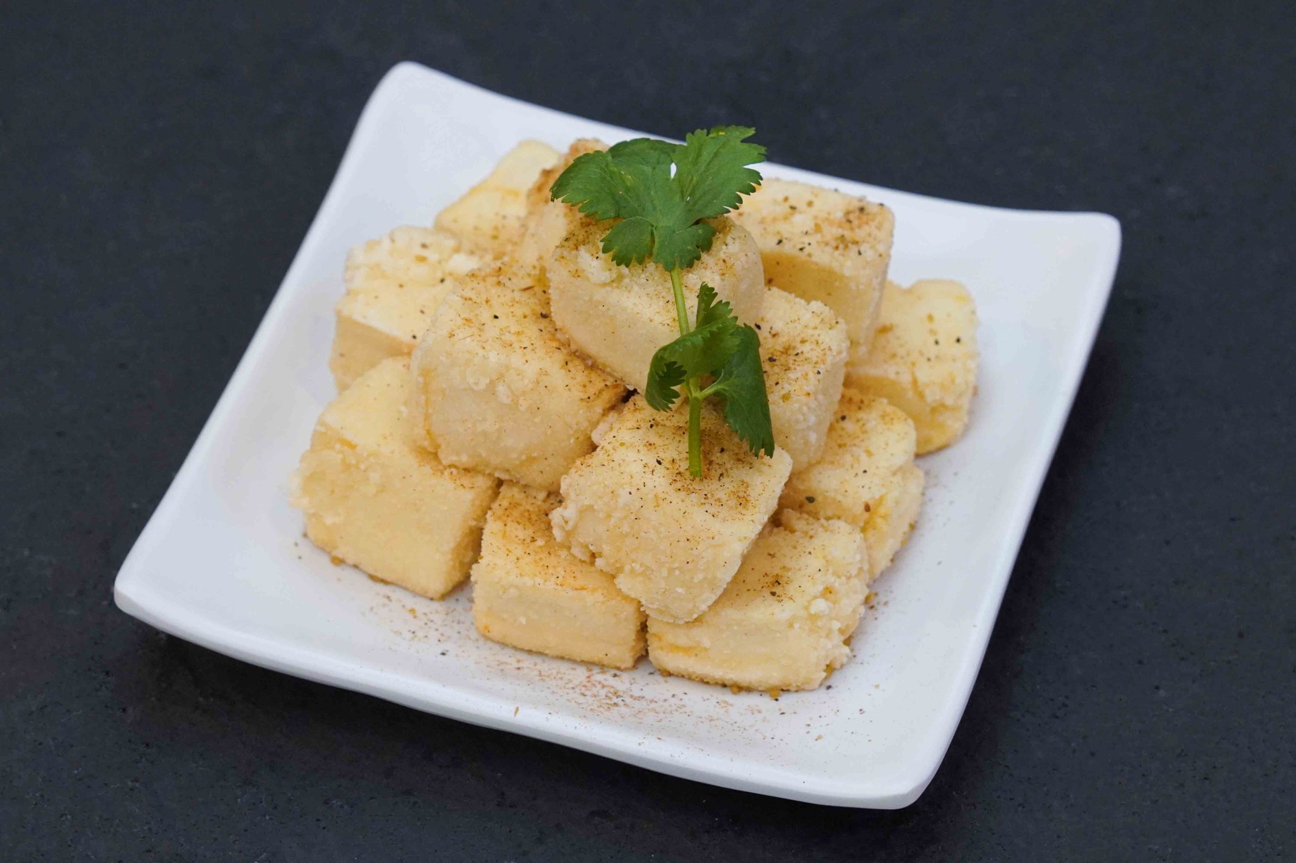 Deep fried tofu from Yi Feng Bistro, a Chinese restaurant in Yorba Linda