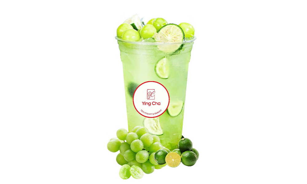 Green Grape Keylime Bliss Tea at Ying Cha Tea House in Spring