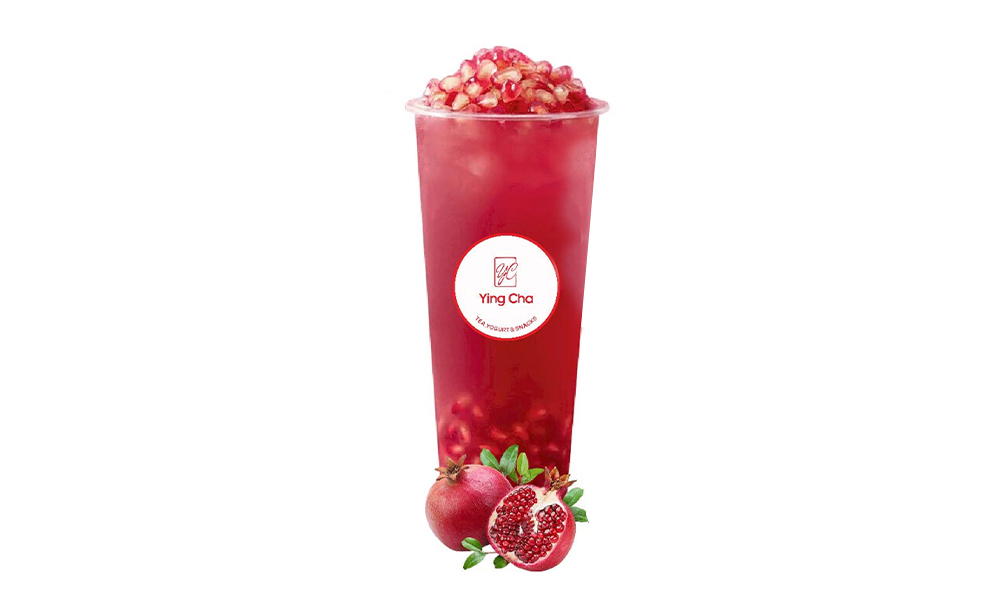 Pomegranate Yogurt Bliss at Ying Cha Tea House in Spring