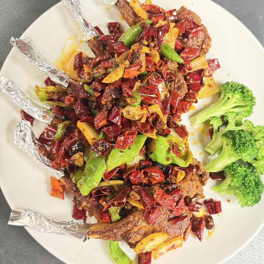 Natural spicy lamb chops from Yi Pin Hong, a Chinese restaurant in Harrisburg