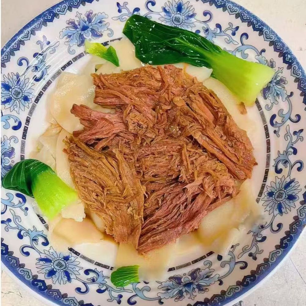 Braised noodle sheets from Yummy Noodle Kitchen, a Chinese restaurant in Artesia