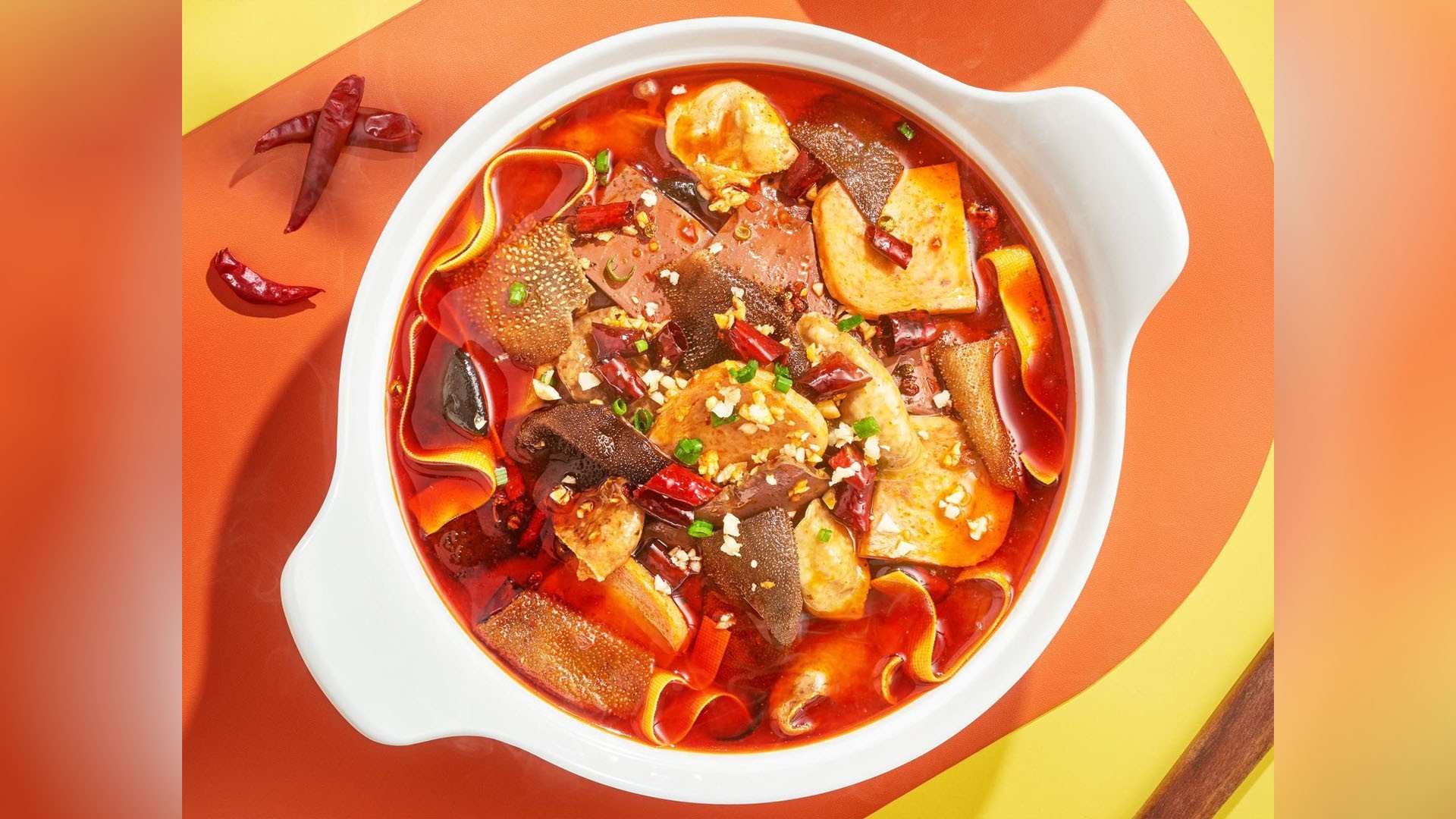 Spicy maoxuewang with rich ingredients at YonnyFish With You, a Chinese Restaurant in Arcadia