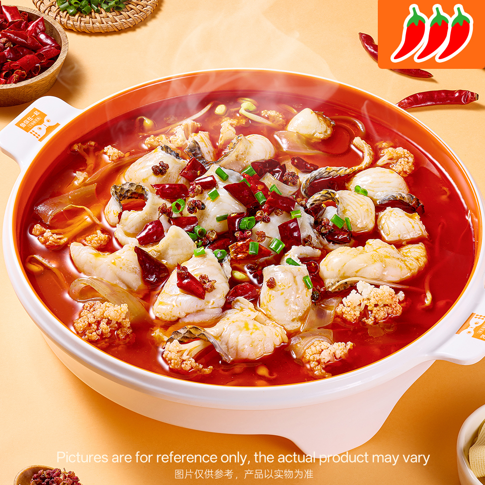 Snakehead fish in classic spicy broth, fiery at Chinese Restaurant in Plano