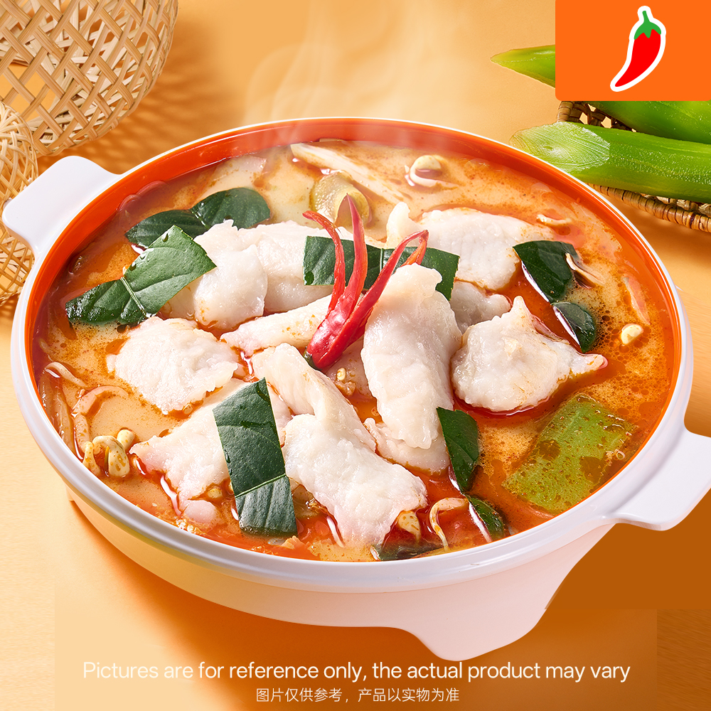 Thai tom yum with basa fish, sour spicy at Chinese Restaurant in Plano