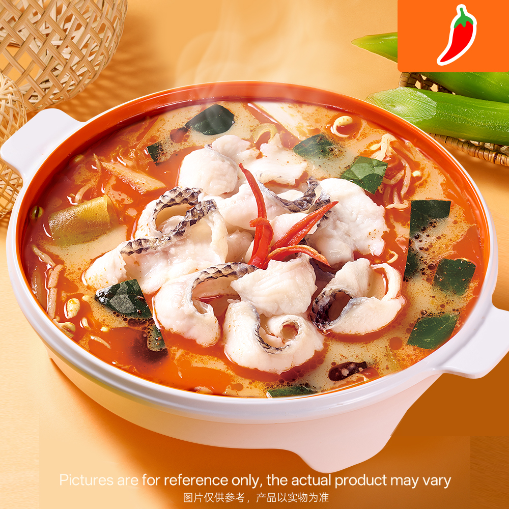 Thai tom yum with snakehead fish, authentic spicy at Chinese Restaurant in Plano