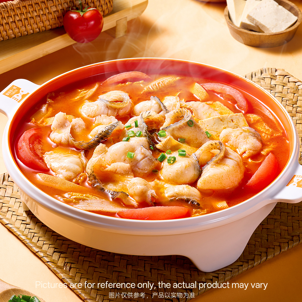 Snakehead fish in tomato broth, rich flavor at Chinese Restaurant in Plano