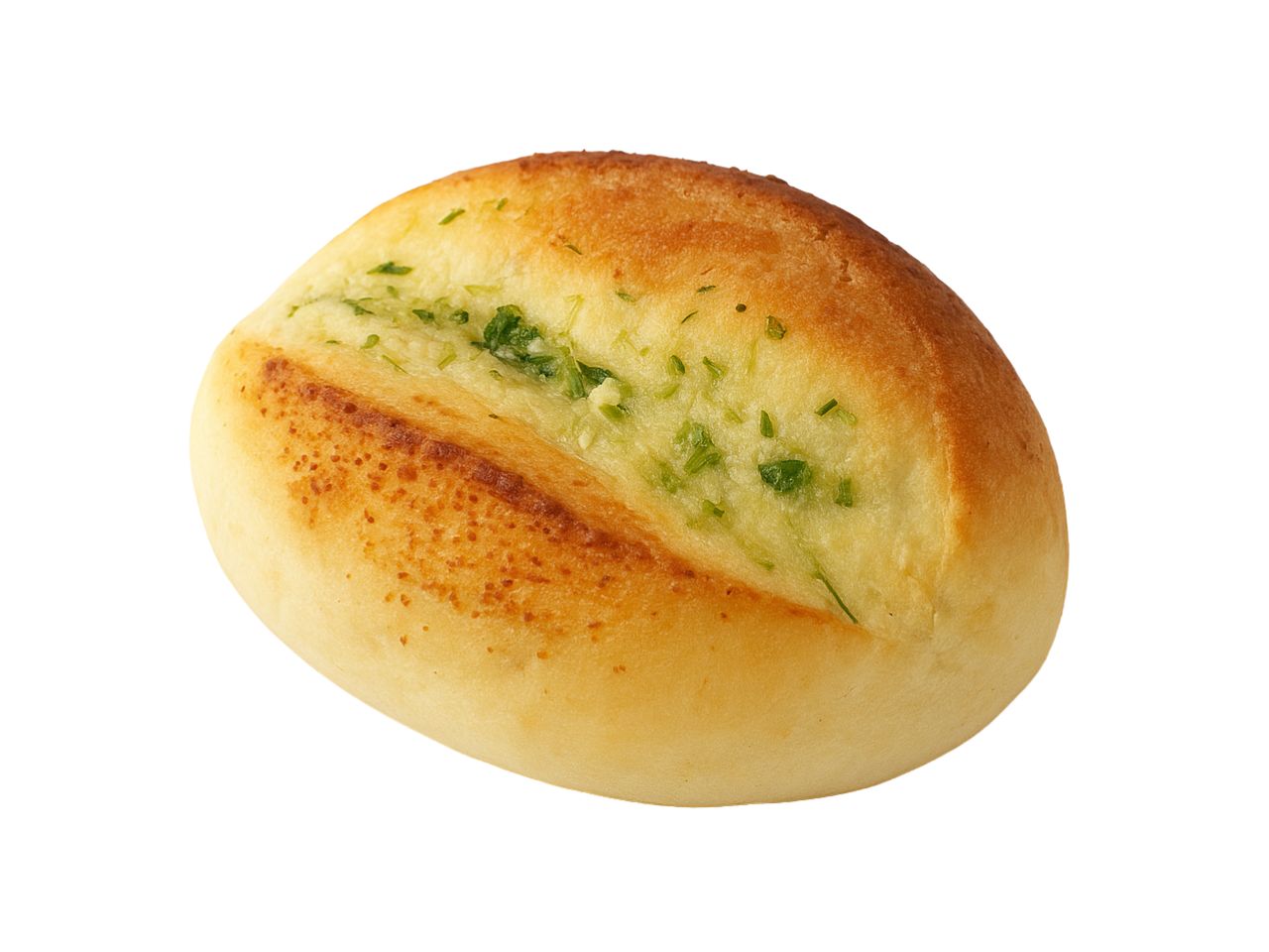 Garlic bun with green onion at You Le Bakery, a Chinese Bakery Shop in Brooklyn
