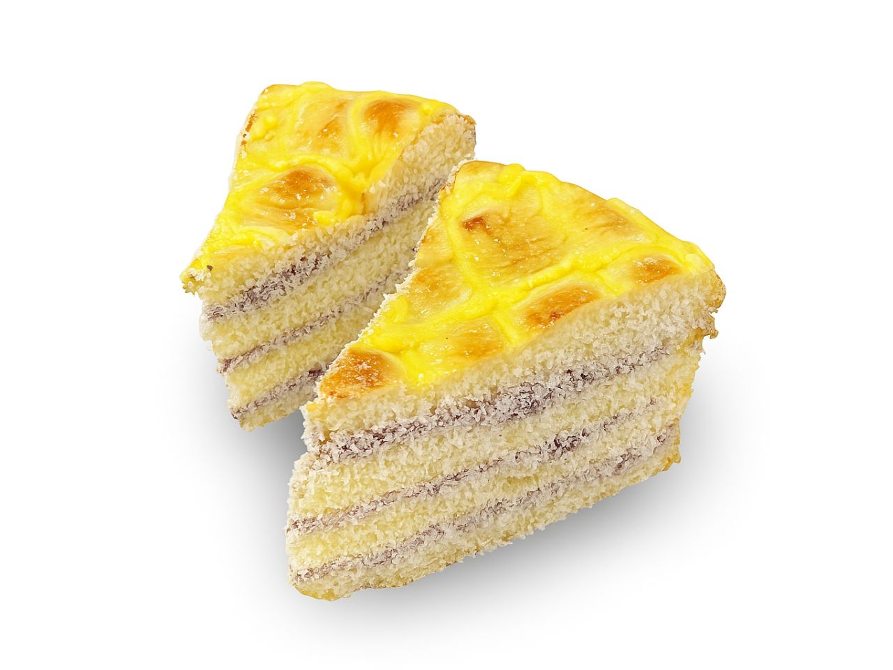 You Le blueberry cake with layers at You Le Bakery, a Chinese Bakery Shop in Brooklyn