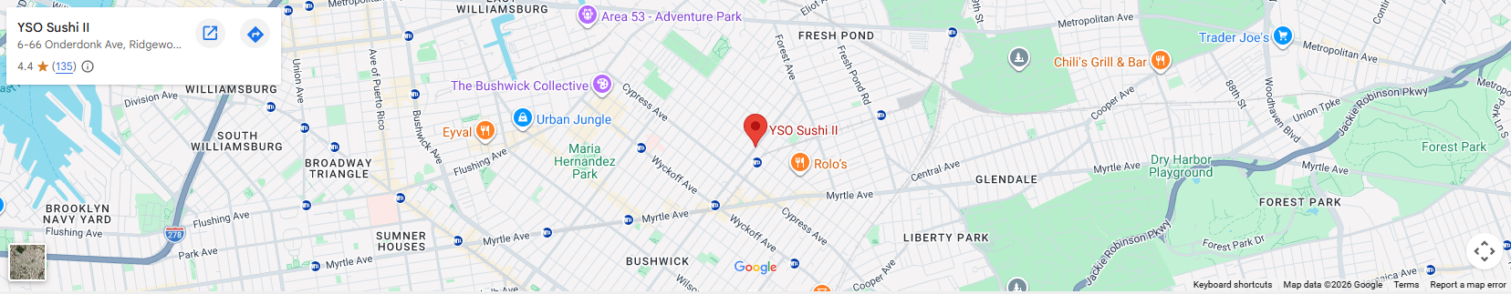 Location 6-66 Onderdonk Ave, Ridgewood, NY 11385