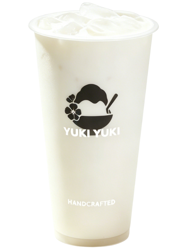 Creamy plain milk tea with ice at Yuki Yuki, a Bubble Tea Store in San Diego