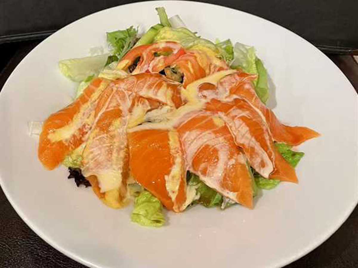 Salmon sashimi salad at Yume Hibachi Steak and Sushi，a Japanese Restaurant in Unionville