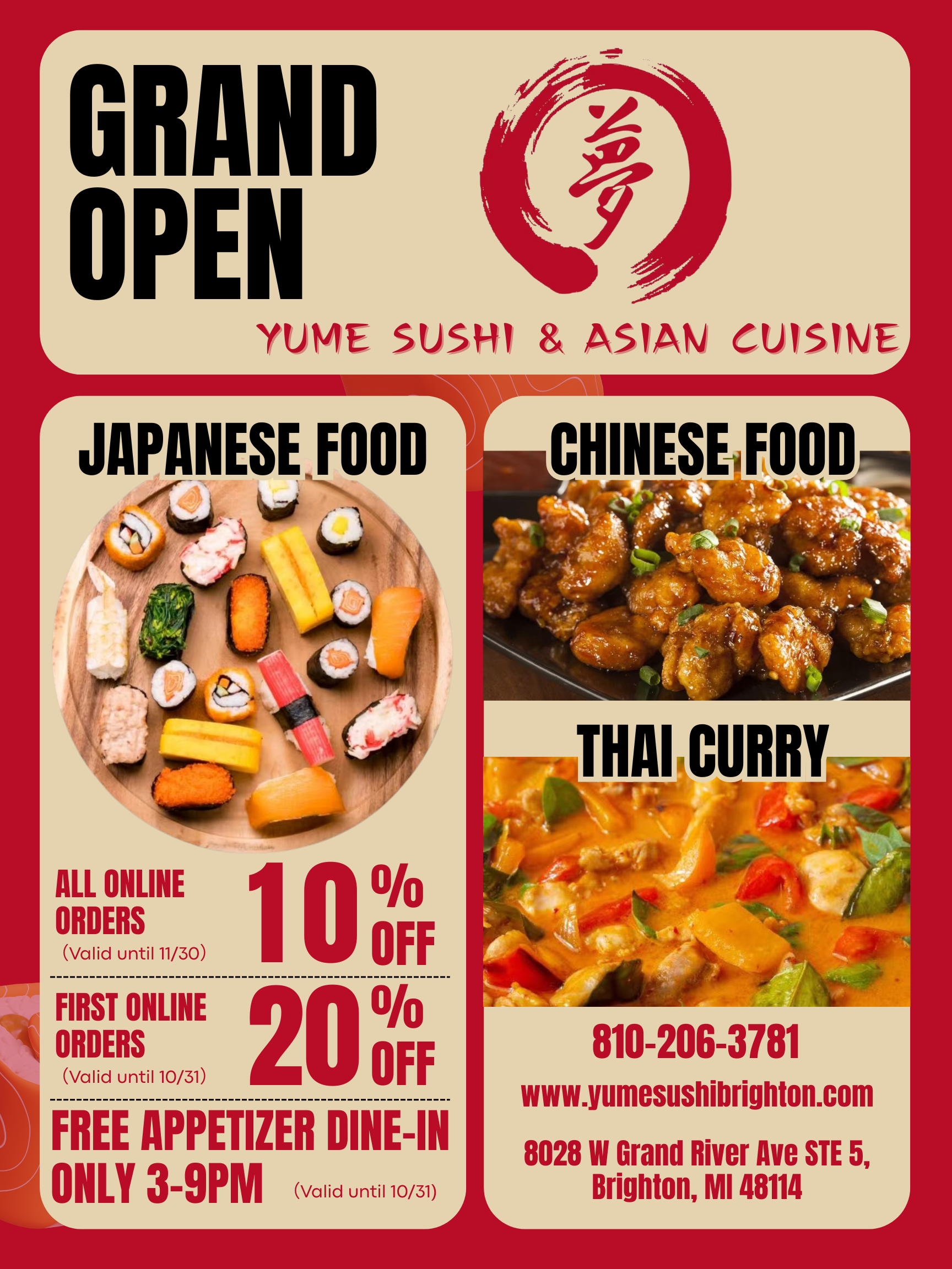 10% off online orders 