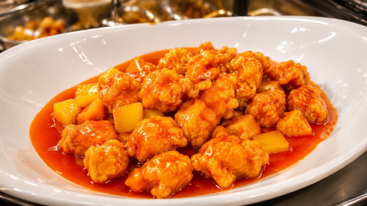 Pineapple chicken at Yummy Buffet Asian Cuisine, an Asian Restaurant in Sikeston