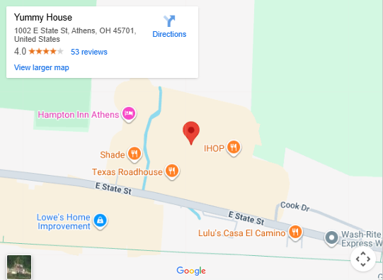 1002 E State St, Athens, OH 45701, United States