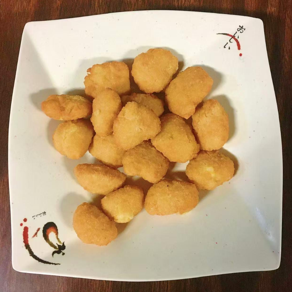 Golden, crispy fried corn nuggets at Yummy House, a Asian Restaurant in Athens.