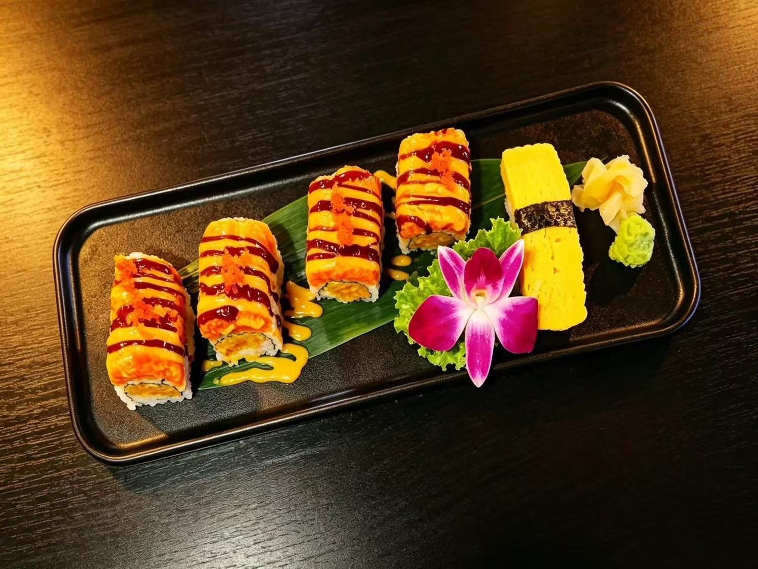 Special Sushi Roll and Tamago Sushi at Yummy Yaki, a Japanese Restaurant in Acworth