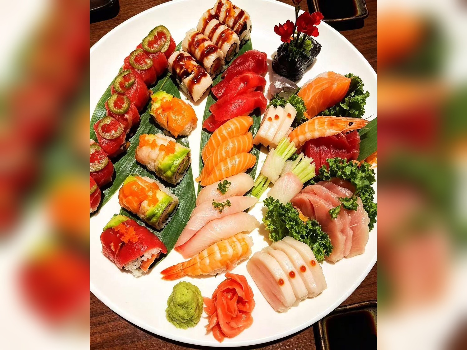 Sushi and Sashimi Platter at Yummy Yaki, a Japanese Restaurant in Acworth