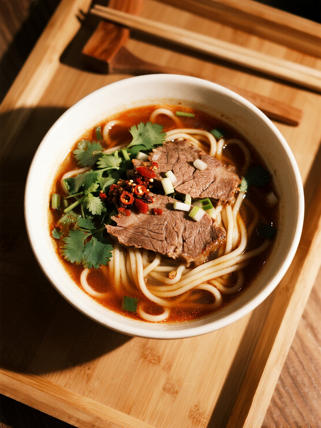Beef noodles from Yunnan Cauldron Rice Noodle, a Chinese restaurant in Flushing