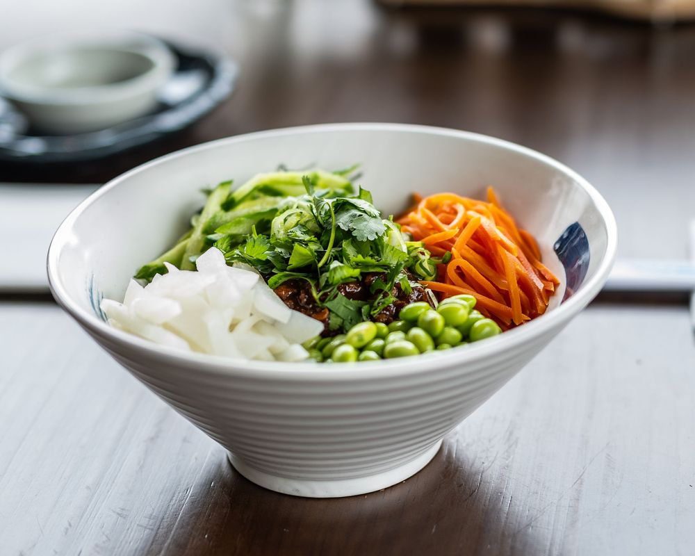 Vegetable salad bowl from Yu's Noodle Shop, a Chinese restaurant in Lone Tree