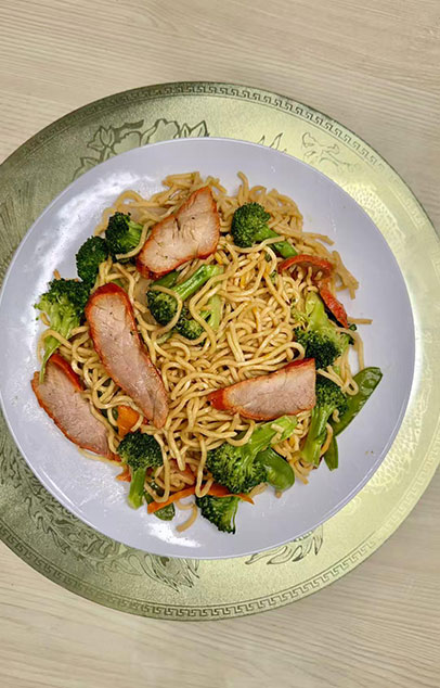 Pork chow mein at Zheng Hua Restaurant, a Asian restaurant in Portland