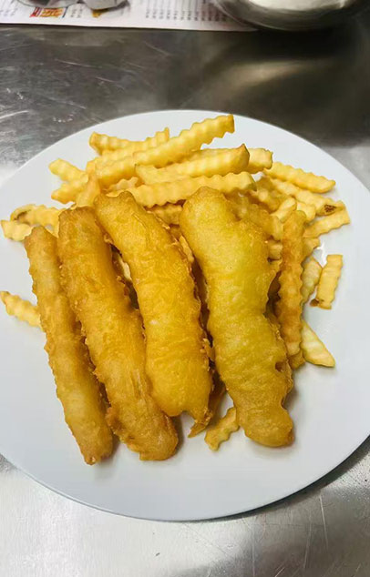 Fish and chips at Zheng Hua Restaurant, a Asian restaurant in Portland