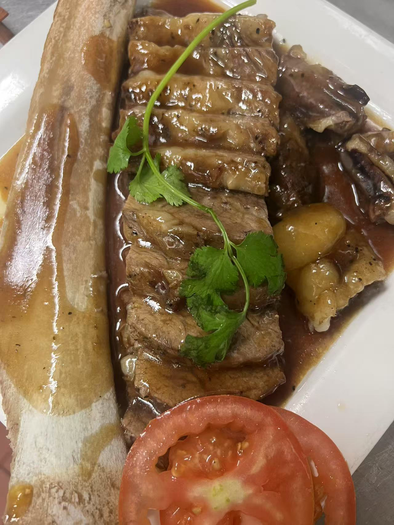 Golden Beef Ribs at Zhen's Kitchen，a Cantonese Restaurant in San Francisco